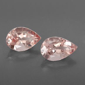 캐럿 천연 라이트 핑크 모가나이트 보석, 배 모양, 8.7×5.9 mm, VS-SI