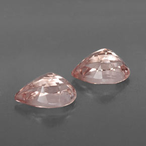 캐럿 천연 라이트 핑크 모가나이트 보석, 배 모양, 8.7×5.9 mm, VS-SI