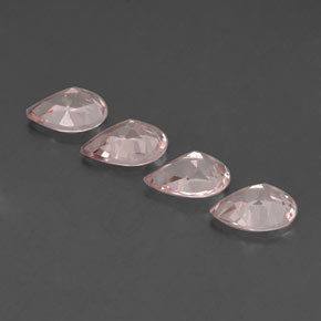 캐럿 천연 라이트 핑크 모가나이트 보석, 배 모양, 8.7×5.9 mm, VVS-VS