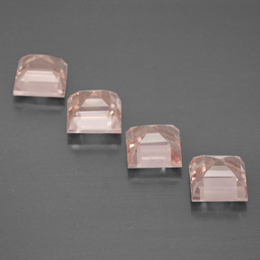 캐럿 천연 라이트 핑크 모가나이트 보석, 스퀘어, 6×6 mm, VS