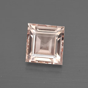 2.17캐럿 천연 라이트 핑크 모가나이트, 스퀘어, 7.9×7.5 mm, VS