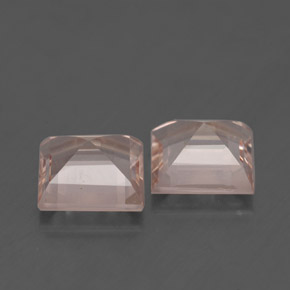 캐럿 천연 라이트 핑크 모가나이트 보석, 스퀘어, 6.8×6.7 mm, VVS-VS