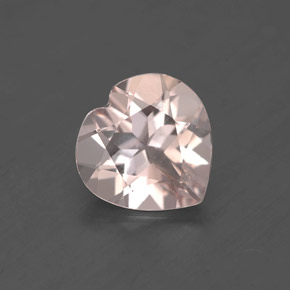 1.45캐럿 천연 라이트 핑크 모가나이트, 하트 모양, 8×8 mm, VVS-VS