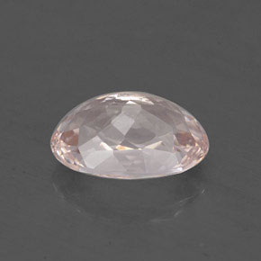 1.29캐럿 천연 라이트 핑크 모가나이트, 타원형 컷, 8.4×5.8 mm, VS