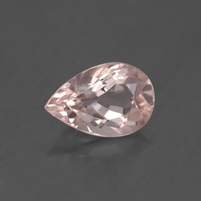 1.74캐럿 천연 라이트 핑크 모가나이트, 배 모양, 10×6.7 mm, VS