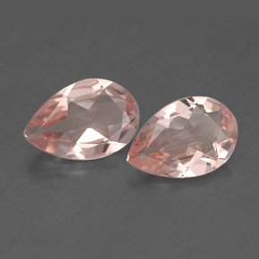 캐럿 천연 라이트 핑크 모가나이트 보석, 배 모양, 10.2×6.9 mm, VVS-VS