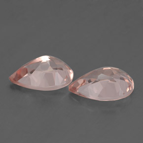 캐럿 천연 라이트 핑크 모가나이트 보석, 배 모양, 10×6.9 mm, VS