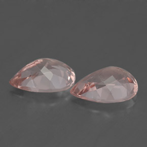 캐럿 천연 라이트 핑크 모가나이트 보석, 배 모양, 10.1×7.1 mm, VS