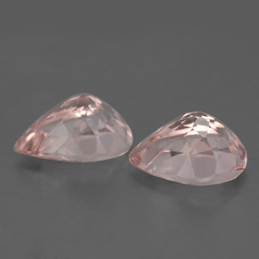 캐럿 천연 라이트 핑크 모가나이트 보석, 배 모양, 10×6.8 mm, VS