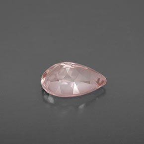 1.83캐럿 천연 라이트 핑크 모가나이트, 배 모양, 10.1×7 mm, VS
