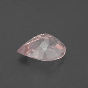 1.86캐럿 천연 라이트 핑크 모가나이트, 배 모양, 10×7.1 mm, VS