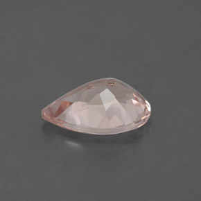1.54캐럿 천연 라이트 핑크 모가나이트, 배 모양, 10×6.7 mm, VS