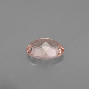 1.15캐럿 천연 라이트 핑크 모가나이트, 타원형 컷, 8.1×6.2 mm, VVS