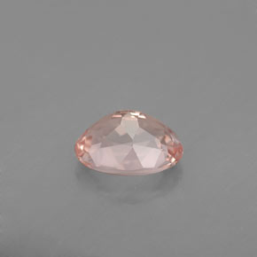 1.23캐럿 천연 라이트 핑크 모가나이트, 타원형 컷, 8×6.2 mm, VVS-VS