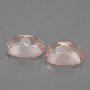 캐럿 천연 라이트 핑크 모가나이트 보석, 쿠션 컷, 7.9×6.1 mm, VVS