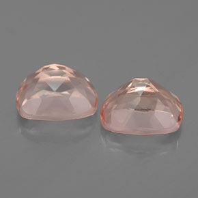 캐럿 천연 라이트 핑크 모가나이트 보석, 쿠션 컷, 8×6.2 mm, VVS