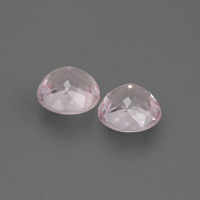 캐럿 천연 라이트 핑크 모가나이트 보석, 라운드 컷, 5.47 mm, VS