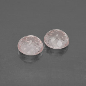 캐럿 천연 라이트 핑크 모가나이트 보석, 라운드 컷, 5.49 mm, VVS-VS