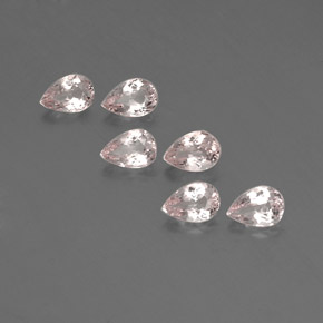 캐럿 천연 라이트 핑크 모가나이트 보석, 배 모양, 5.8×4 mm, VVS-VS