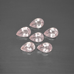캐럿 천연 라이트 핑크 모가나이트 보석, 배 모양, 5.8×3.9 mm, VVS-VS