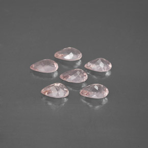 캐럿 천연 라이트 핑크 모가나이트 보석, 배 모양, 5.8×3.9 mm, VVS-VS