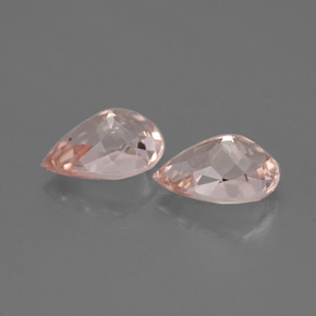 캐럿 천연 살몬 핑크 모가나이트 보석, 배 모양, 7.1×5.1 mm, VVS-VS