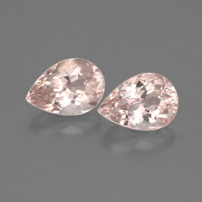 캐럿 천연 살몬 핑크 모가나이트 보석, 배 모양, 7.1×5 mm, VVS-VS