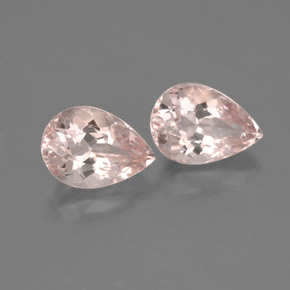 캐럿 천연 살몬 핑크 모가나이트 보석, 배 모양, 7.1×5 mm, VVS-VS