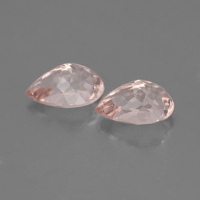 캐럿 천연 살몬 핑크 모가나이트 보석, 배 모양, 7.1×5 mm, VVS-VS