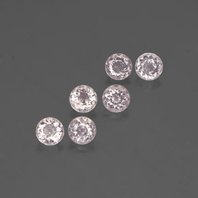 캐럿 천연 라이트 핑크 모르가나이트 보석, 라운드 컷, VS