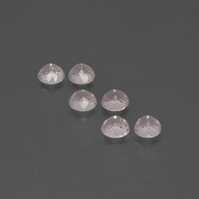 2.17캐럿 천연 라이트 핑크 모가나이트 보석, 라운드 컷, 4.49 mm, VS