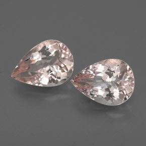 캐럿 천연 살몬 핑크 모가나이트 보석, 배 모양, 6.9×5 mm, VVS-VS