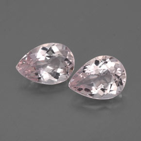 캐럿 천연 라이트 핑크 모가나이트 보석, 배 모양, 6.8×5 mm, VS