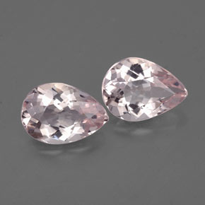 캐럿 천연 라이트 핑크 모가나이트 보석, 배 모양, 6.8×5 mm, VS