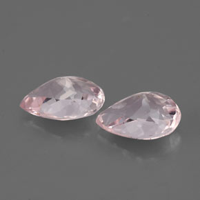 캐럿 천연 라이트 핑크 모가나이트 보석, 배 모양, 6.8×5 mm, VS