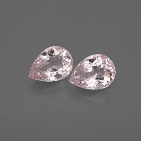 캐럿 천연 라이트 핑크 모가나이트 보석, 배 모양, 7×5.1 mm, VVS-VS