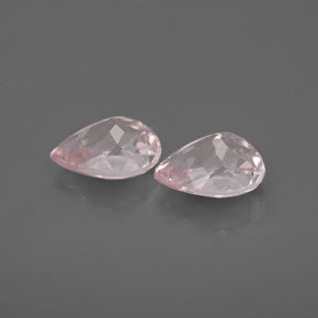 캐럿 천연 라이트 핑크 모가나이트 보석, 배 모양, 7×5.1 mm, VVS-VS