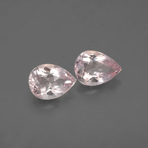 캐럿 천연 라이트 핑크 모가나이트 보석, 배 모양, 6.7×4.9 mm, VVS