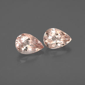 캐럿 천연 살몬 핑크 모가나이트 보석, 배 모양, 7×4.9 mm, VS