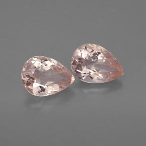 캐럿 천연 살몬 핑크 모가나이트 보석, 배 모양, 6.8×5.1 mm, VS