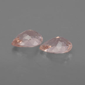 캐럿 천연 살몬 핑크 모가나이트 보석, 배 모양, 6.8×5.1 mm, VS