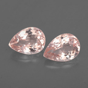 캐럿 천연 살몬 핑크 모가나이트 보석, 배 모양, 7×5 mm, VS