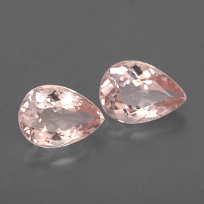 캐럿 천연 살몬 핑크 모가나이트 보석, 배 모양, 7×5 mm, VS