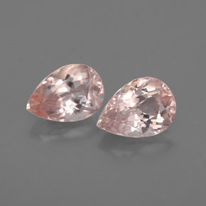 캐럿 천연 살몬 핑크 모가나이트 보석, 배 모양, 7.1×5 mm, VS