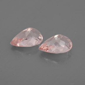 캐럿 천연 살몬 핑크 모가나이트 보석, 배 모양, 7.1×5 mm, VS
