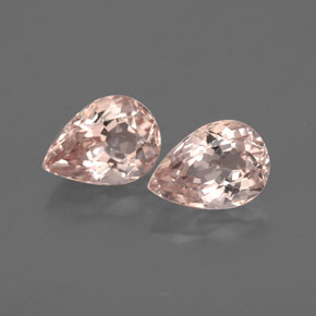캐럿 천연 살몬 핑크 모가나이트 보석, 배 모양, 7×5.1 mm, VS-SI