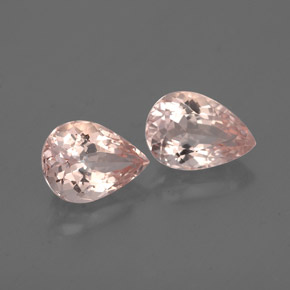 캐럿 천연 살몬 핑크 모가나이트 보석, 배 모양, 7×5.1 mm, VS-SI