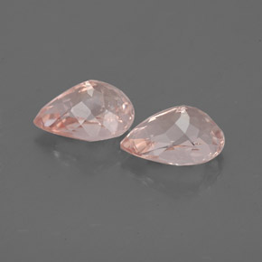 캐럿 천연 살몬 핑크 모가나이트 보석, 배 모양, 7×5.1 mm, VS-SI