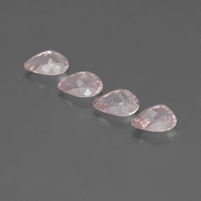 캐럿 천연 라이트 핑크 모가나이트 보석, 배 모양, 6.9×4.9 mm, VVS-VS