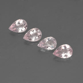 캐럿 천연 라이트 핑크 모가나이트 보석, 배 모양, 7×4.8 mm, VVS-VS